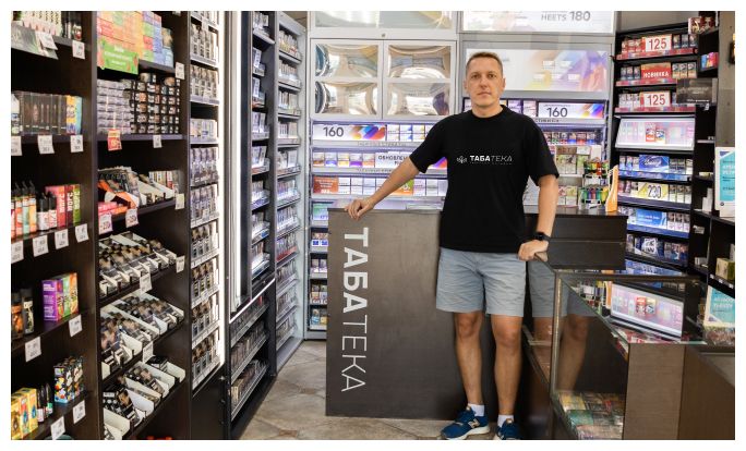 Магазин «Табатека»: прилавок и витрины